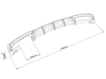 DYFUZOR ZDERZAK BMW F30 M-PERFORMANCE POD/LEWY