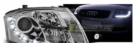 Audi TT 8N CHROM DAYLIGH strålkastare