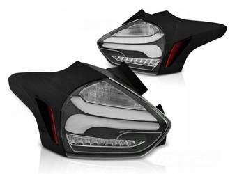 Nya FORD FOCUS 3 15-18 HB SVART LED DTS LED-lampor