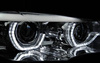 Strålkastare nya BMW X5 E70 07-10 RINGS 3D DRL CHR XENON AFS