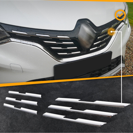 Främre grilllister Renault Captur 2019+ grill