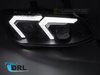 Strålkastare LED DRL för BMW E92 E93 LCI (2010-2013) - Ersättning Xenon, Svart