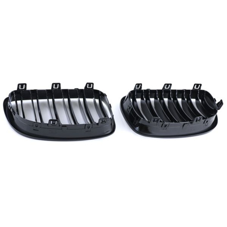 GRILL BMW E87/E81 07-11 DUBBEL GLOSSY SVART