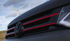 GRILL VW T5 09-15 MED RÖD DEKOR