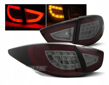 Hyundai IX35 09- röd rök led bar lampor