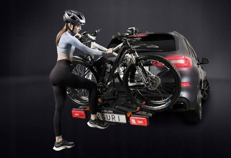 Aguri Krab cykelställ med krok, fällbar och fällbar, för 3 cyklar |