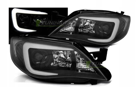 Subaru Impreza III gh 07-12 svarta ledlampor med rör