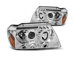 Chrysler Jeep Grand Cherokee kromade linslampor