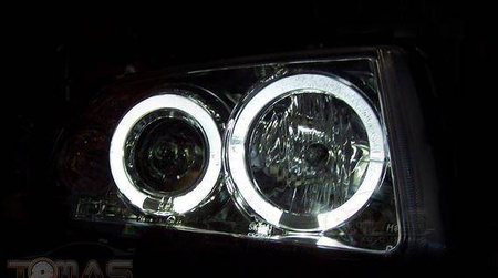 VW Passat B5 3B BLACK RINGI strålkastare