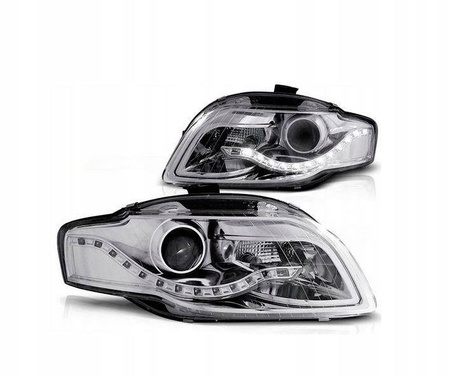 Audi A4 B7 CHROM DAYLIGH strålkastare