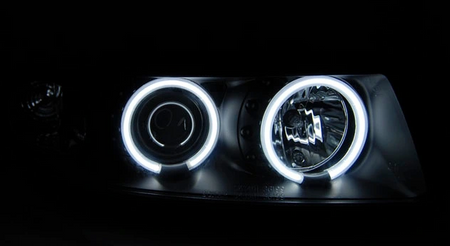 Lampor Seat Leon Toledo 99-04 Svart Ringi Ccfl