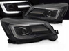 Svarta LED-strålkastare för Subaru Forester IV 13-18
