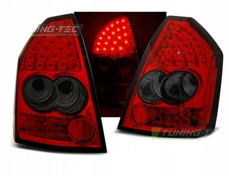 Chrysler 300c 04-08 röd rök led lampor