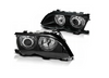 Bmw E46 01-05 Sedan Led Ringlights Svarta Linser