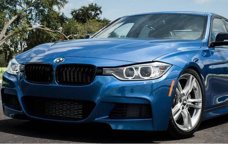 FRONTGRILL BMW F30 11-18 BLANK SVART