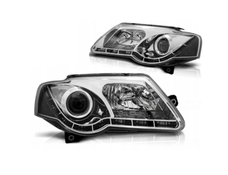 Skoda Octavia I strålkastare 00-04 dagsljus krom