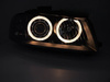 Strålkastare Audi A3 8P 03-08 ringi black FK