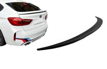 BAKLUCKESPOILER BMW X6 F16 15- ABS BLANK SVART