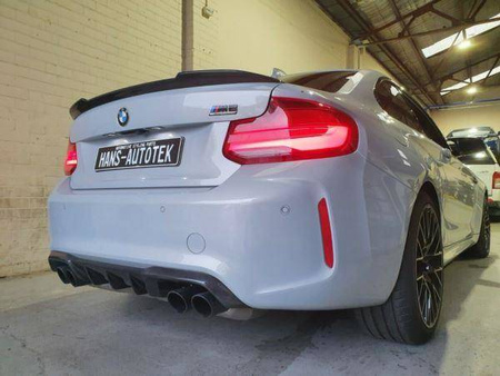 BAKLUCKESPOILER BMW F22 F23 LOOK M4 BLANK SVART