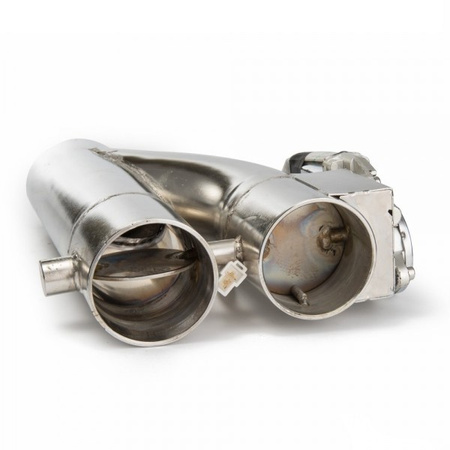 Y-pipe avgasspjäll / två 3" vridspjällsventiler