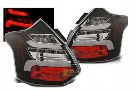 Ford Focus 3 11-14 hb svarta led dts lampor