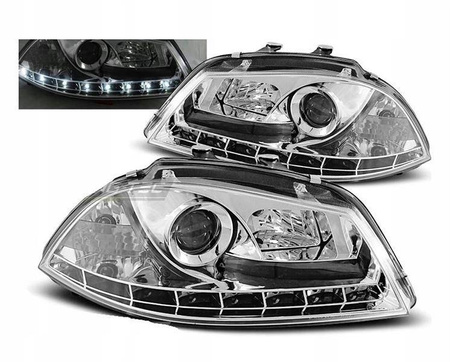 Seat Ibiza 6l 02-08 strålkastare i dagsljus krom