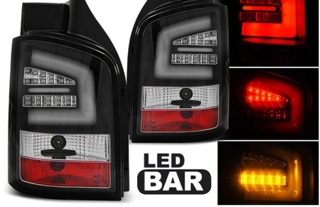 LED BAKLJUS VW T5 03-09 SVART LED BAR