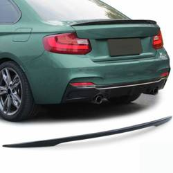 BAKLUCKA SPOILER BMW F22 F23 F87 14-20 BLANK SVART