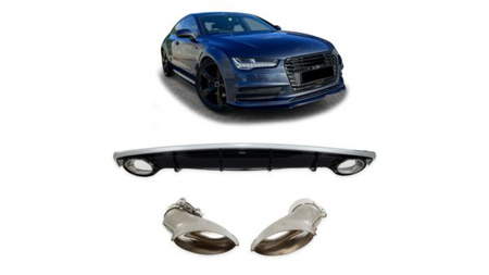 BAKRE DIFFUSOR AUDI A7 4G 15-18 FACELIFT S-LINE RS7