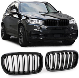 GRILL (NJURE) FÖR BMW X5 X6 13-18 GLÄNSANDE SVART