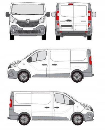 Plattform takräcke Opel Vivaro II L1H1 14->