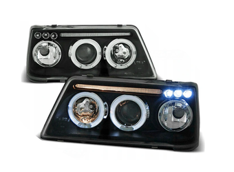 Strålkastare Peugeot 205 83-96 Ringi Svart