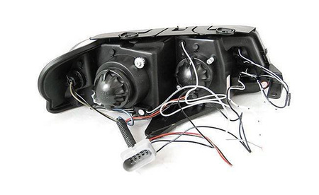 VW Passat B5 3BG BLACK RINGS + LED-strålkastare