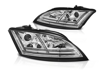 Strålkastare Audi Tt 06-10 8j Chrome Led Dts