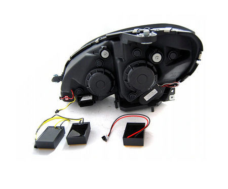 Mercedes W204 C-klass 07-10 Svarta Led Dts lampor