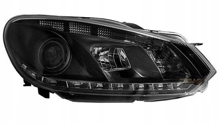 VW Golf VI BLACK DAYLIGHT strålkastare