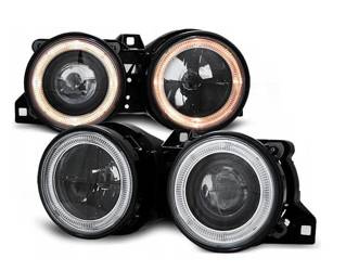 Strålkastare Bmw E30 82-94 Ringi Svart