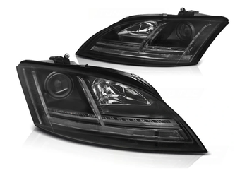 Audi Tt lampor 06-10 8j Svart Led Drl Dts Xenon