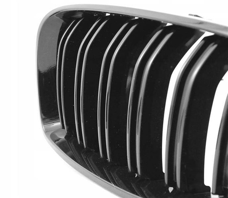 BMW F32 M4-STYLE njurgrill i svart glans