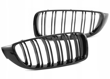 BMW F32 M4-STYLE njurgrill i svart glans