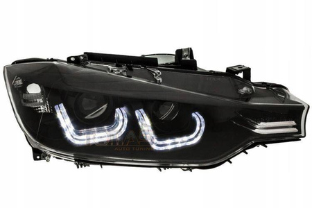 BMW F30 F31 11-15 BLACK RINGI LED-strålkastare