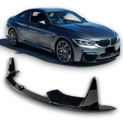 SPLITTER SPOILER BMW M3 F80 M4 F82 GLÄNSANDE SVART