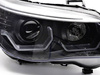 ANGEL EYES LED 3D SVART strålkastare till BMW E60 E61 03-07