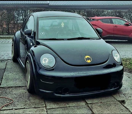 Strålkastare strålkastare ringi svart VW New Beetl