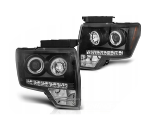 Strålkastarringar Svart för Ford F150 Mk12 08-14