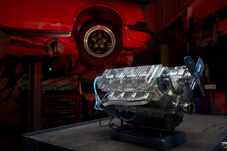 Haynes V8 motormodell att montera