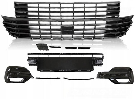 Grill dummy body kit sport svart för VW T6.1 2020-