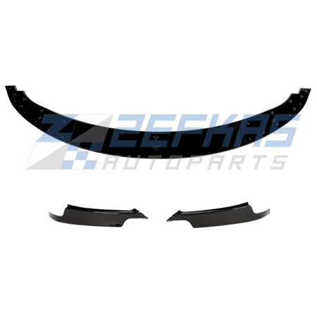 FRÄMRE DIFFUSOR BMW E90 E91 05-11 GLÄNSANDE SVART