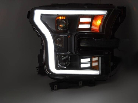 Strålkastare till Ford F150 MK13 14-17 svart