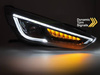 Framlyktor för Ford Focus MK3 14-18 svart LED